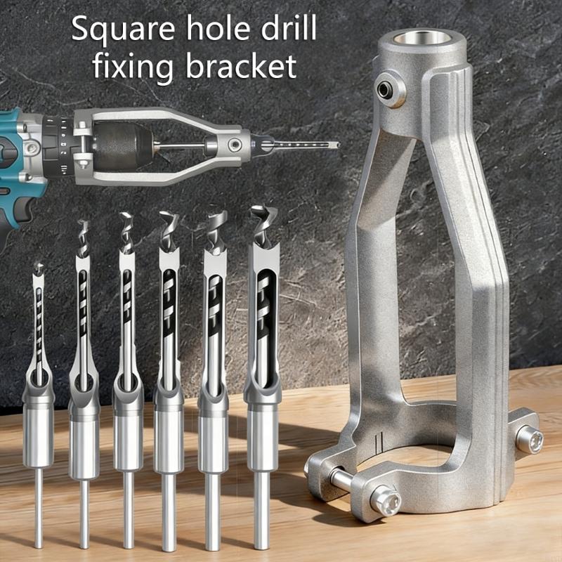 Drill Press Bench - ความแม่นยำสูงรูเจาะคู่มืออลูมิเนียมรูเจาะอะแดปเตอร์ Bit Benches เจาะกด Converter M4YD