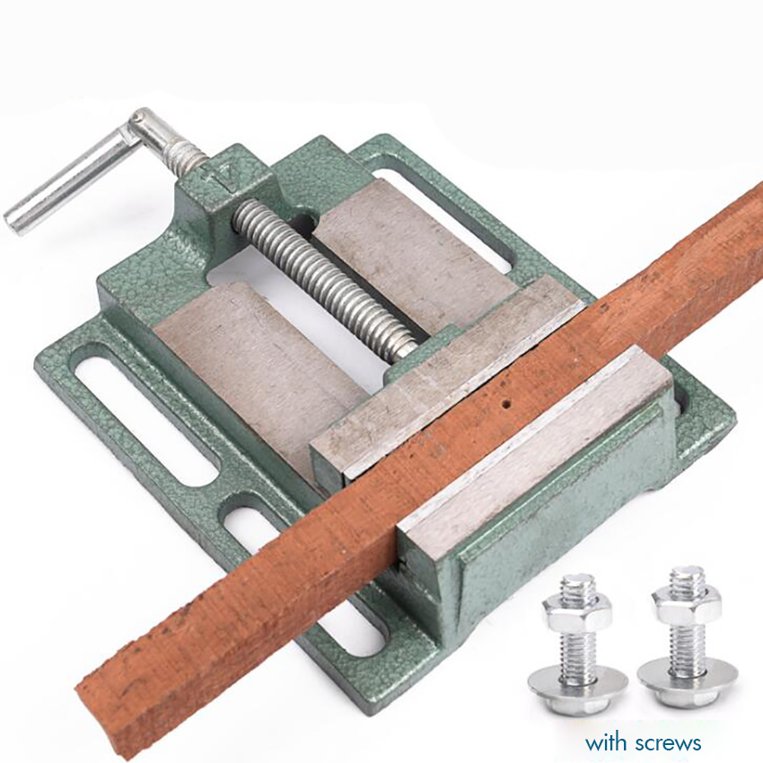 Drill Press Bench - เหล็กหล่อเจาะกด Vise, 2.5 นิ้ว/3 นิ้ว, ตาราง