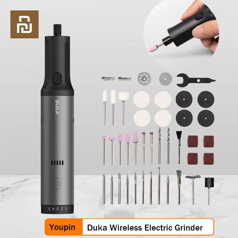 Tools Xiaomi - เครื่องเจียรไร้สายดูก้าอเนกประสงค์ ขัด เจียร แกะสลัก ปรับระดับความเร็วได้หลายระดับ เครื่องมือพกพาสำหรับงาน