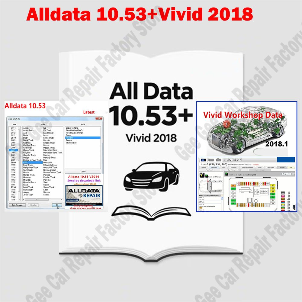 Workshop Tools Diagram - Vivid 2018 ชุดเครื่องมือบำรุงรักษา + เครื่องสแกน Alldata