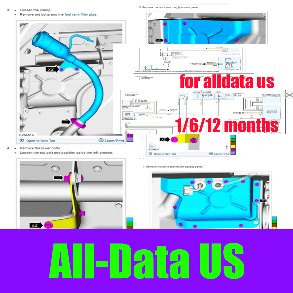 Workshop Tools Diagram - บัญชีออนไลน์ Alldata US เวอร์ชันเต็ม ปี 2026