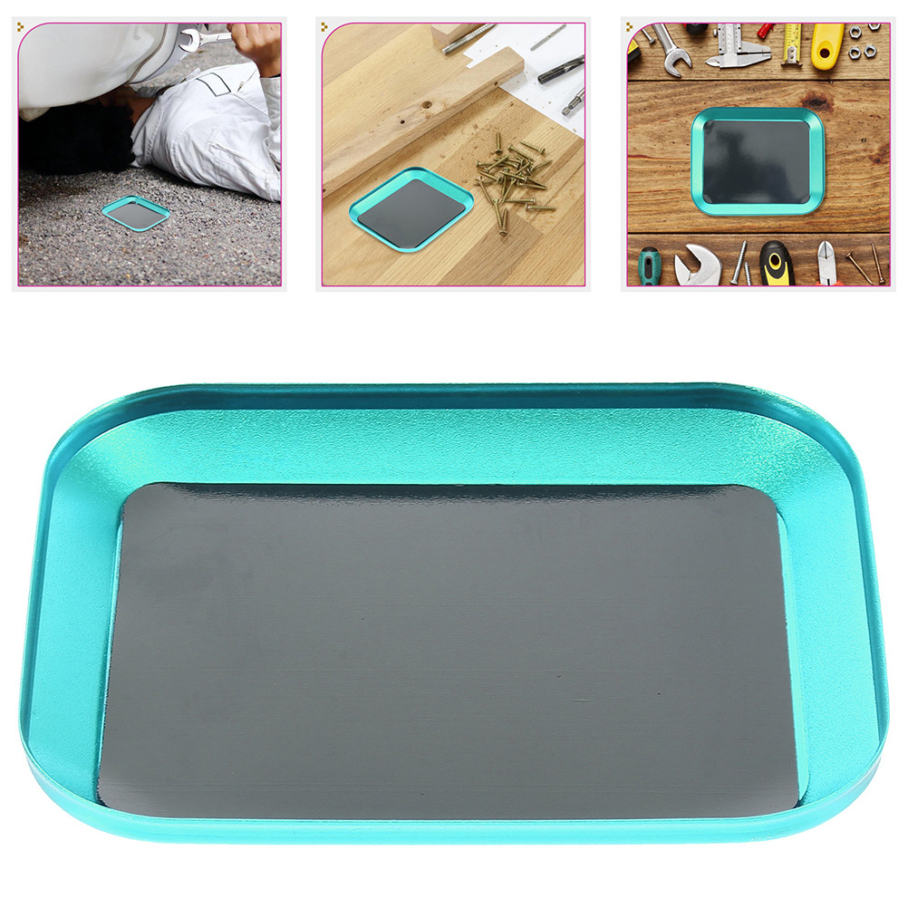 Magnetic Parts Tray - ถาดแม่เหล็กสำหรับจัดเก็บชิ้นส่วน 2 ชิ้น ทำจากอะลูมิเนียมอัลลอย ทนต่อการเกิดสนิม สำหรับจัดเก็บสกรู
