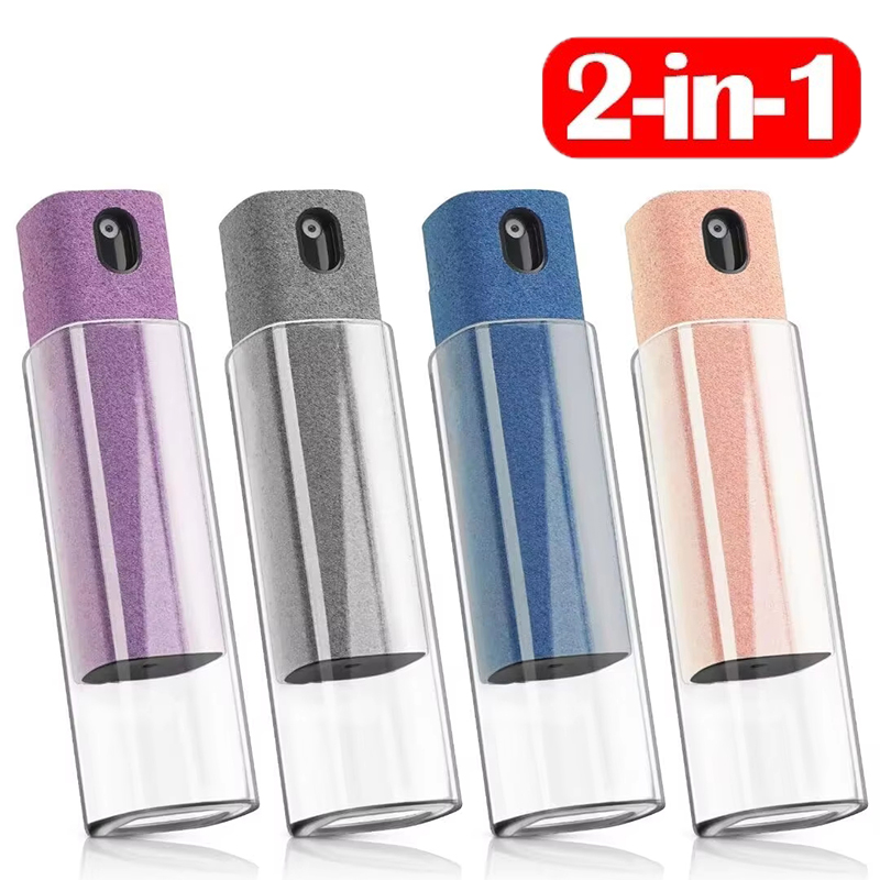 Tools Xiaomi - 2 อิน 1 ชุดสเปรย์ทำความสะอาดหน้าจอแบบพกพาเครื่องมือทำความสะอาดหน้าจอผ้าไมโครไฟเบอร์สำหรับแอปเปิ้ลวอทช์ ไอโฟน เสี่ยวมี่