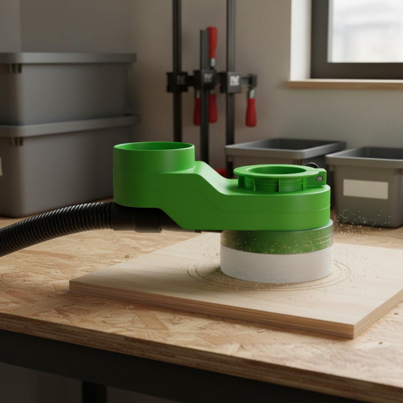 ฝาครอบกันฝุ่นแกนหมุน ฝาครอบดูด - Tools For Woodworking Workshop บทวิจารณ์และราคา