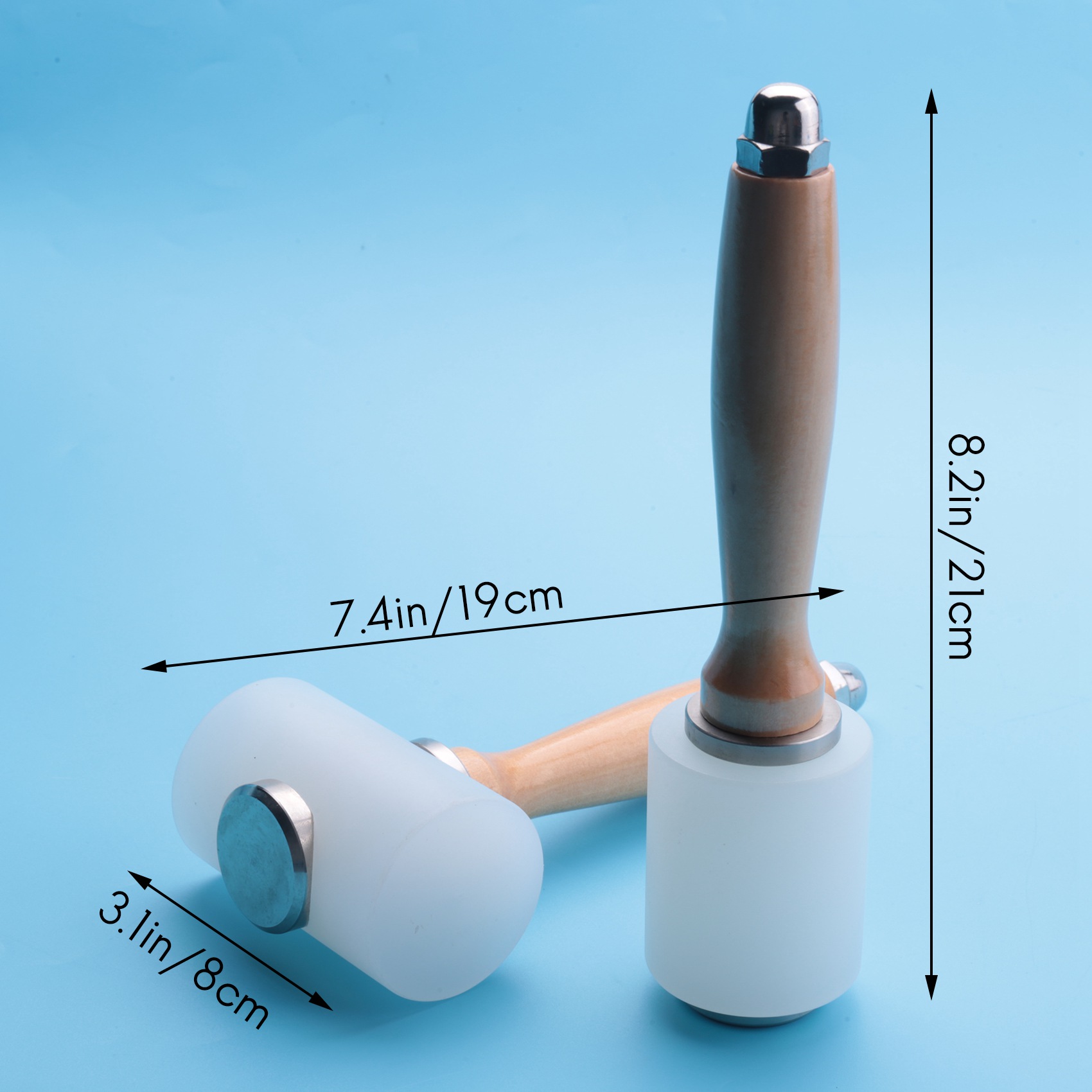 A98E-2 ชิ้น ค้อนแกะสลักหนัง ค้ - Mallet Wood Carving บทวิจารณ์และราคา