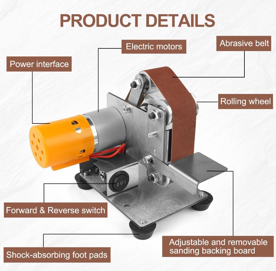 เครื่องขัดสายพานไฟฟ้าขนาดเล็กอ - Workshop Tools Knife Sharpener บทวิจารณ์และราคา