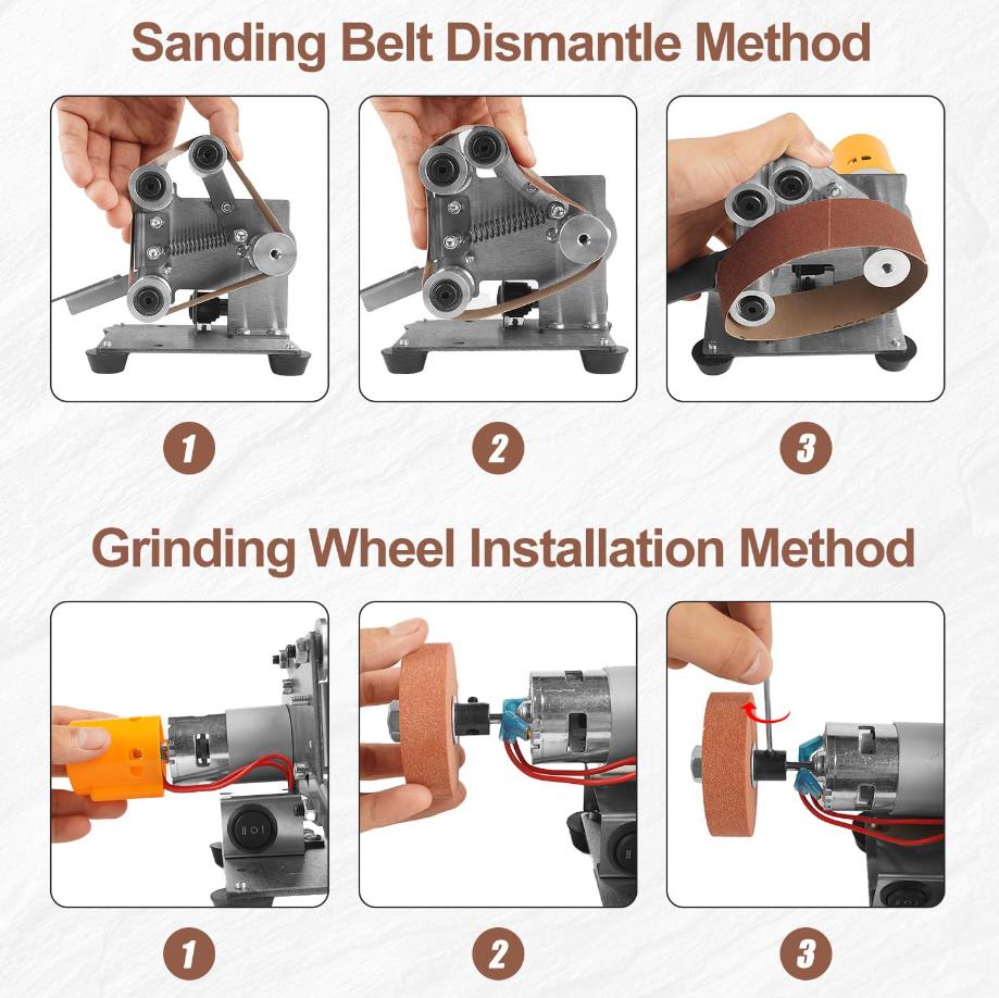 เครื่องขัดสายพานไฟฟ้าขนาดเล็กอ - Workshop Tools Knife Sharpener บทวิจารณ์และราคา