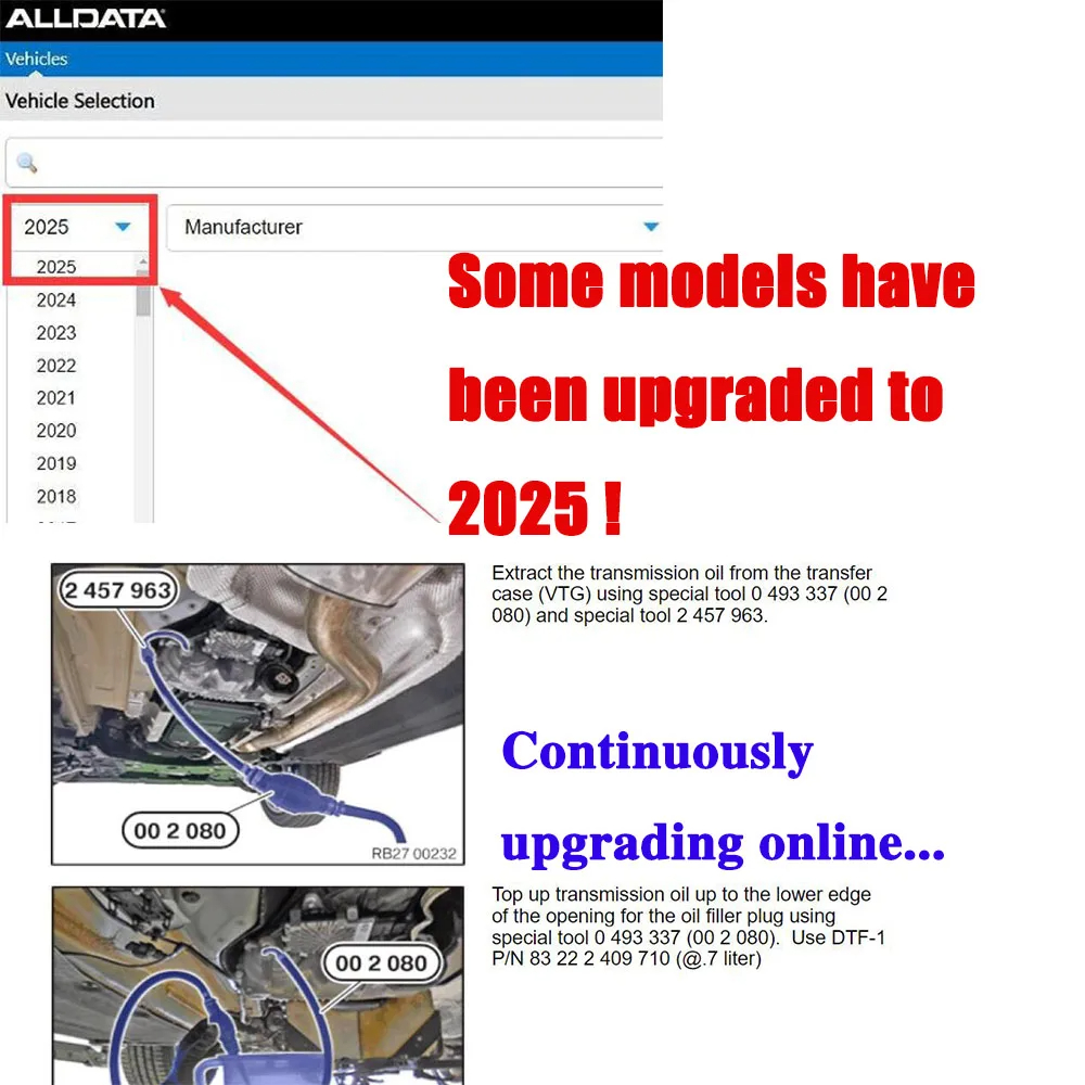 ซอฟต์แวร์ Alldata CAR Data ปี  - Workshop Tools Diagram บทวิจารณ์และราคา